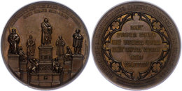 Worms, Bronzemedaille,1868, Von Schnitzspahn, Auf Die Errichtung Des Lutherdenkmals. Av: Denkmal, Rev: Schrift In... - Sonstige & Ohne Zuordnung