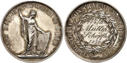 Baden, Silbermedaille (8,93g, Durchmesser Ca. 29mm), 1850, Von L. Kachel, Prämie Für Die Quinta, Quarta... - Other & Unclassified