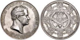 Preußen, Friedrich Wilhelm IV., Silbermedaille (Dm. Ca. 42,20mm, Ca. 29,17g), 1840, Von K. Fischer Und Chr.... - Other & Unclassified