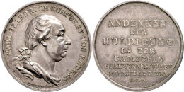 Baden, Silbermedaille (14,61g, Durchmesser Ca. 36mm), 1803, Von J. H. Boltschauser, Auf Die Huldigung Der... - Other & Unclassified