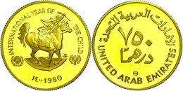 750 Dirhams, 1979, Gold, Jahr Des Kindes, PP  PP750 Dirhams, 1979, Gold, Year Of The Child, PP  PP - Emirats Arabes Unis