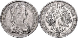 Taler, 1742, Maria Theresia, Kremnitz, Dav. 1125, Kratzer, Glänzende Patina, Hsp., Ss.  SsThaler, 1742,... - Hungary