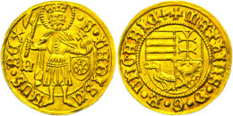 Goldgulden, O.J.(1458-1490), Matthias Corvinius, Huszar 674, Fb. 20, F. Vz.  Gold Guilders, O. J. (1458-1490),... - Hungary