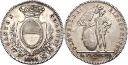 Solothurn, 4 Franken, 1813, HMZ 2-855, Ss-vz. Selten!  Ss-vzSolothurn, 4 Franc, 1813, HMZ 2-855, Very Fine To... - Sonstige & Ohne Zuordnung