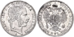 Doppelgulden, 1870, Franz Josef I., A, J. 336a, Randfehler, F. Vz.  Double Guilder, 1870, Francis Joseph I., A,... - Austria