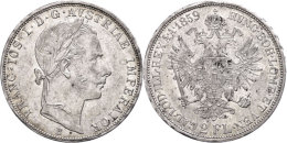 Doppelgulden, 1859, Franz Josef I., B, J. 329, Kl. Rf., Ss-vz.  Ss-vzDouble Guilder, 1859, Francis Joseph I.,... - Oesterreich