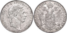 Conventionstaler, 1855, Franz Joseph I., Ss  SsConventionstaler, 1855, Francis Joseph I., Very Fine  Ss - Oesterreich