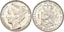 Gulden, 1898, Wilhelmina, Schulman 802, Vz.  VzGuilder, 1898, Wilhelmina, Schulman 802, Extremley Fine  Vz - Sonstige & Ohne Zuordnung