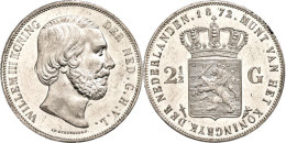 2 1/2 Gulden, 1872, Wilhelm III., Schulman 578, Kl. Rf., Vz+.  2 + Guilder, 1872, Wilhelm III., Schulman 578,... - Sonstige & Ohne Zuordnung