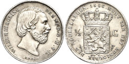 1/2 Gulden, 1866, Wilhelm III., Schulman 632, Ss-vz.  Ss-vz1 / 2 Guilder, 1866, Wilhelm III., Schulman 632,... - Other & Unclassified