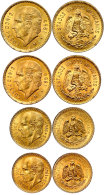 2 Und 5 Pesos, 1945 Bzw.1955, Gold, Neuprägungen, Je Unz  Unz2 And 5 Peso, 1945 Respectively 1955, Gold,... - Mexiko