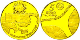 5 Euro, Gold, 2011, 60 Jahre UNESCO - Schloss Versailles, KM 1809, Schön 1197,  Im Etui Mit OVP Und... - Other & Unclassified