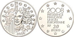 20 Euro, 2008, Europäische Währungsunion, KM 1529, Schön 963, Im Etui Mit OVP Und Zertifikat, Nr.... - Sonstige & Ohne Zuordnung