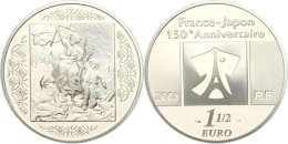 1,5 Euro, 2008, 150. Jahrestag Des Handelsvertrages Mit Japan - La Liberte Guidant Le Peuple, KM 1548, Schön... - Sonstige & Ohne Zuordnung
