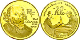 20 Euro, Gold, 2006, Paul Cesanne, 1/2 Unze Fein, Schön 864, Auflage Nur 500 Stück! Mit Zertifikat In... - Sonstige & Ohne Zuordnung