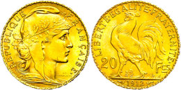 20 Francs, 1912, Gold, Marianne, Vz-st  Vz-st20 Franc, 1912, Gold, Marianne, Extremly Fine To Uncirculated ... - Sonstige & Ohne Zuordnung