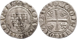 Blanc Dit Guénar (3,07g), O.J. (ab 1385), Karl VI., Toulouse. Av: Lilienwappen, Im Außenkranz... - Sonstige & Ohne Zuordnung