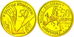 50 Euro, Gold, 2007, 50 Jahre Römische Verträge, KM 261, Schön 236, Im Etui Mit Kapsel Und... - Sonstige & Ohne Zuordnung