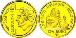 12,5 Euro, Gold, 2006, Leopold Von Sachsen-Coburg-Gotha, KM 259, Schön 227, In Kapsel Mit Zertifikat, Auflage... - Other & Unclassified