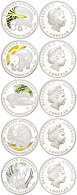 Set Zu 5x 1 Dollar, 2010, Australien Entdecken - Träumende Tiere (Tampondruck), Schön 1584 - 1589, Im... - Other & Unclassified