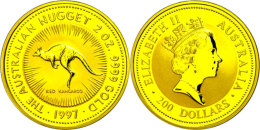 200 Dollars, Gold, 1997, Känguru, 2 Unzen Gold, Auflage Lt. Schön Nur 150 Stück! Schön 369, KM... - Other & Unclassified