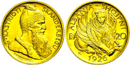 20 Franken, 1926, Zogu I., Fb. 4, Vz-st.  Vz-st20 Franc, 1926, Zogu I., Fb. 4, Extremly Fine To Uncirculated. ... - Albania
