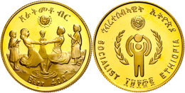 400 Birr, 1980, Gold, Jahr Des Kindes, PP  PP400 Birr, 1980, Gold, Year Of The Child, PP  PP - Ethiopia