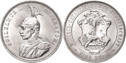 DOA, 1 Rupie, 1892, Wilhelm II. In Uniform, Min. Randfehler, Vz., Katalog: J. N 713 VzDOA, 1 Rupee, 1892,... - Other & Unclassified