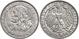 3 Reichsmark, 1928, Dürer, Vz-st., Katalog: J. 332 Vz-st3 Reichmark, 1928, Duerer, Extremly Fine To... - Other & Unclassified