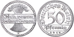 50 Pfennig, 1919, A, PP., Katalog: J. 301 PP50 Penny, 1919, A, PP., Catalogue: J. 301 PP - Sonstige & Ohne Zuordnung