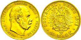 10 Mark, 1875, Wilhelm I., Randfehler, Ss., Katalog: J. 245 Ss10 Mark, 1875, Wilhelm I., Margin Fault, Very... - Sonstige & Ohne Zuordnung