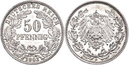 50 Pfennig, 1903, F. St., Katalog: J. 15 50 Penny, 1903, F. St., Catalogue: J. 15 - Other & Unclassified