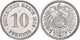 10 Pfennig, 1906, A, PP., Katalog: J. 13 PP10 Penny, 1906, A, PP., Catalogue: J. 13 PP - Sonstige & Ohne Zuordnung