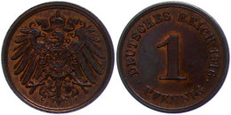1 Pfennig,1916, Großer Adler, E, F. St., Katalog: J. 10 1 Penny, 1916, Large Eagle, E, F. St., Catalogue:... - Sonstige & Ohne Zuordnung