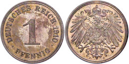 1 Pfennig, 1910, J, PP., Katalog: J. 10 PP1 Penny, 1910, J, PP., Catalogue: J. 10 PP - Sonstige & Ohne Zuordnung