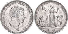 Kronentaler, 1833, Wilhelm I., Handelsfreiheit, AKS 67, J. 56, Leicht Justiert, Ss-vz.  Ss-vzCrowns Taler,... - Sonstige & Ohne Zuordnung