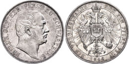 Taler, 1866, Friedrich Günther, AKS 13, J. 56, Kl. Rf., Vz.  VzThaler, 1866, Friedrich Günther,... - Sonstige & Ohne Zuordnung