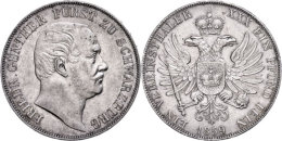 Taler, 1859, Friedrich Günther, AKS 12, Kl. Rf., Vz.  VzThaler, 1859, Friedrich Günther, Picture... - Sonstige & Ohne Zuordnung