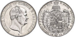 Doppeltaler, 1856, Friedrich Wilhelm IV., AKS 70, Randfehler, Avers Min. Berieben, Vz.  VzDouble Taler, 1856,... - Sonstige & Ohne Zuordnung