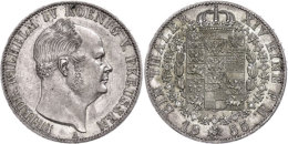 Taler, 1855, Friedrich Wilhelm IV., AKS 76, J. 80, F. Vz.  Thaler, 1855, Friedrich Wilhelm IV., Picture... - Sonstige & Ohne Zuordnung