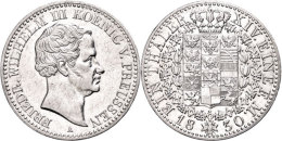 Taler, 1830, Friedrich Wilhelm III., AKS 17, Kratzer, Fast Vz.  Thaler, 1830, Friedrich Wilhelm III., Picture... - Other & Unclassified