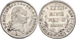 1/2 Taler, 1803, Maximilian Joseph, AKS 3, J. 162, Stempelfehler, Ss.  Ss1 / 2 Thaler, 1803, Maximilian Joseph,... - Sonstige & Ohne Zuordnung