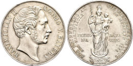 Doppelgulden, 1855, Maximilian II. Joseph, AKS 168, J. 84, Randfehler, Ss-vz.  Ss-vzDouble Guilder, 1855,... - Sonstige & Ohne Zuordnung