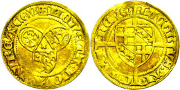 Goldgulden (3,28g), O.J.(1439-1456), Jakob, Koblenz, Fb. 3446, Etwas Wellig, Ss.  SsGold Guilders (3, 28g), O.... - Sonstige & Ohne Zuordnung