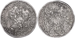 Taler, 1598, Christian II., Johann Georg Und August, Schnee 754, Dav. 9820, Ss.  SsThaler, 1598, Christian II.,... - Other & Unclassified