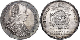 1/2 Taler, 1774, Mit Titel Josef II., Beckenbauer 7203, Hübsche Tönung, Vz+.  1 / 2 Thaler, 1774,... - Other & Unclassified