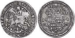 Taler, 1608, David, Tornau, 1141 B, Schöne Patina, Ss. Mit Unterlegzettel Der Münzhandlung H. Siee,... - Sonstige & Ohne Zuordnung