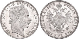 Doppelgulden, 1870, Franz Josef I., A, J. 336a, Vz.  VzDouble Guilder, 1870, Francis Joseph I., A, J. 336a,... - Oesterreich