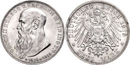 3 Mark, 1915, Georg II., Auf Seinen Tod, F. St., Katalog: J. 155 3 Mark, 1915, Georg II., On His Death, F. St.,... - Sonstige & Ohne Zuordnung