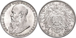 2 Mark, 1915, Georg II., Auf Seinen Tod, F. St., Katalog: J. 154 2 Mark, 1915, Georg II., On His Death, F. St.,... - Sonstige & Ohne Zuordnung